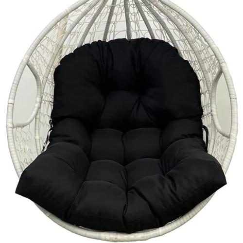 Waterproof Egg Chair Cushion Black Hammock Chair Cushions Hanging Basket Chair Cushions for Outdoor Indoor