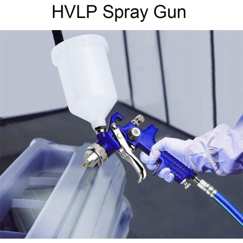 HVLP Air Gravity Spray Gun Set,2-Sprayer paint Gun,0.8mm 150ml & 1.4mm 600ml Auto Gravity Feed Painting with Locking Air Pressure Regulator Gauge Air Spray Nozzle Gun for Cake Decoration,Model Making