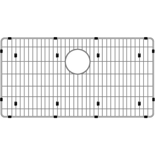 CTXBG2614 Sink Grid, Stainless Steel Bottom Grid 26-3/8 x 14-3/8 x 1-1/4 Single Sink Bowl Protector for Kitchen, Bathroom, Yard, Office, Basement, Garage