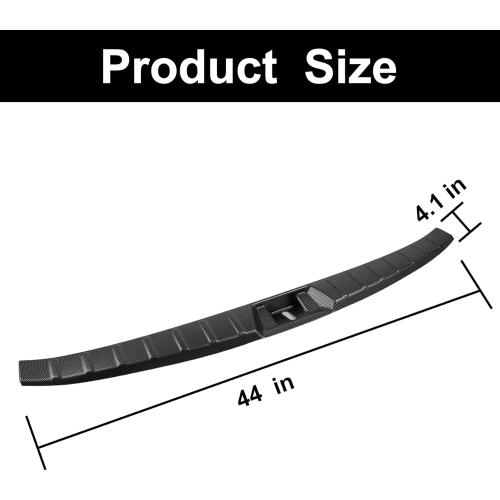 Interior Rear Bumper Protector Guard Accessory Trim Cover Anti-Scratch Resistant Trunk Door Entry Guards Compatible for Subaru Forester 2019-2024 (for Subaru Forester 2019-2024 (Carbon Fiber))