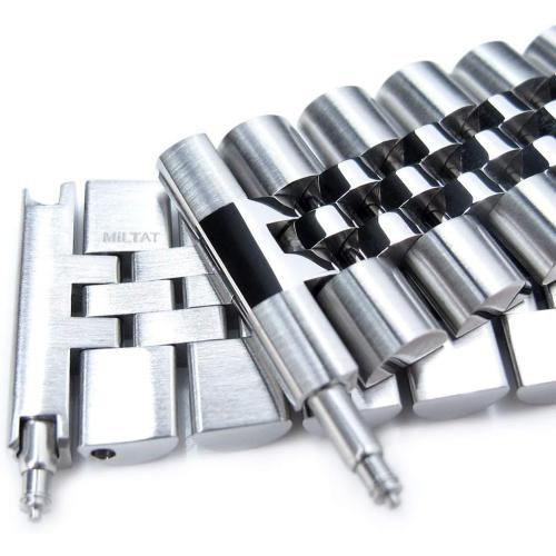 MILTAT 22mm Super-J Louis 316L Stainless Steel Watch Band, straight end universal version