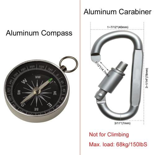 Outdoor Survival Kit 7 in 1,Mini Emergency Survival Gear Small Camping Equipment Pocket Tool Gadgets Stocking Stuffers Ideal for Boys Kids Hiking