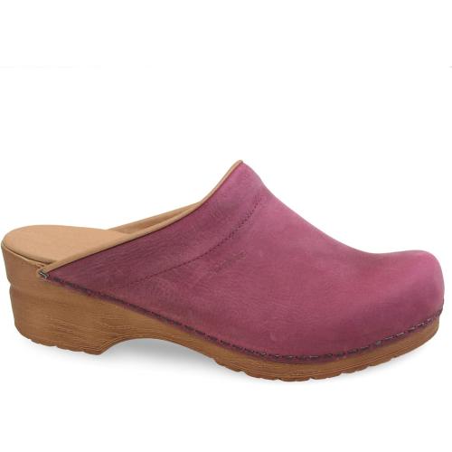 Size ,40 Sanita Ellis Oiled Leather Professional Clogs for Women - Arch Support, Open-Back, Adjustable, APMA-Approved Slip-On Mules