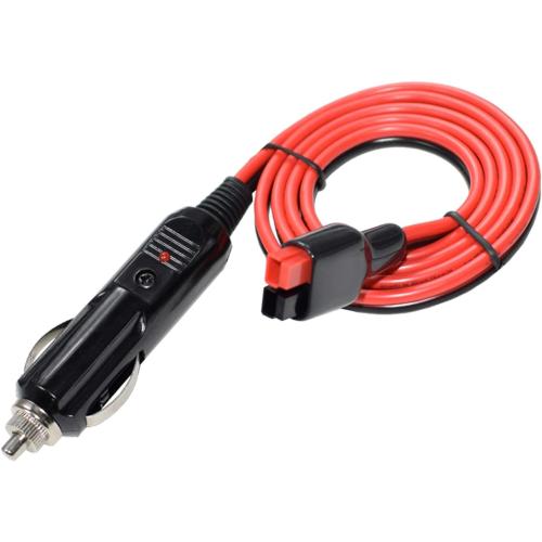 15A Car Cigarette Lighter Plug 3.3ft/1m Extension Cable14AWG Battery Charger Adapter 45A Connector Compatible with Anderson Powerpole