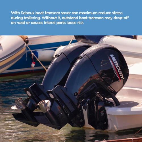 Boat Transom Saver Adjustable Shock Absorbing Boat Transom Saver with Composite Head Ideal for Holds Engine, Roller and Trailer Mounts