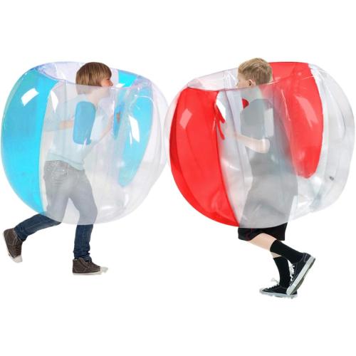 SUNSHINE-MALL 2 PC Sumo Balls for Kids, Bumper Bounce Toys, Kid Sumo Balls, Lawn Game Ball for Kid Outdoor Team Gaming Play for 3  Ages (36 inch,Blue red)