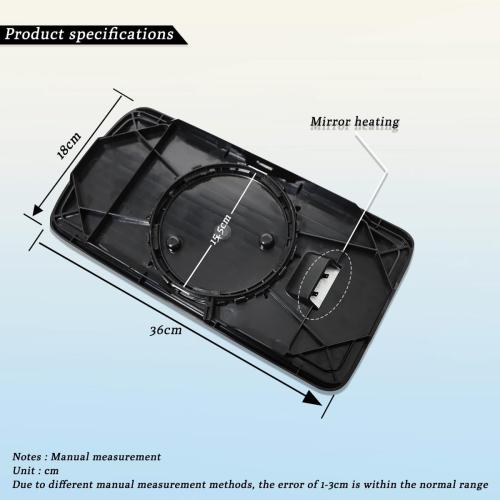 BLACK Replacement International Lt625 Hood Mirror compatible with 2018 LT625 (Main Mirror, Pair)