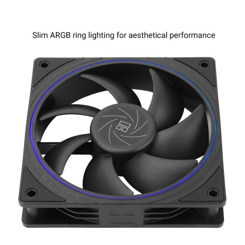 Thermalright TL-S12 CPU Fan 120mm case Cooler Fan, ARGB 5V 3-pin and 4-pin PWM Silent Computer Fan, fine Aperture Light Effect for case CPU Liquid Cooler and CPU air Cooler, Quiet CPU Computer Fan