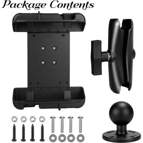 Tablet Mount for Truck,for 9.7 - 11 Tablet, Aluminum Heavy Duty Shockproof Ipad Mount, 1.5 Ball Drill Base Tablet Holder for Car,Boat, Dashboard,RV (9.65“ x 7.4”)