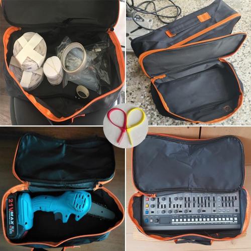 Tool Bag, Waterproof Oxford Bag, Multiple Purpose-Tool Organizers and Storage, Small Metal Tools Bags (Small Portable Zipper Tool Pouch)