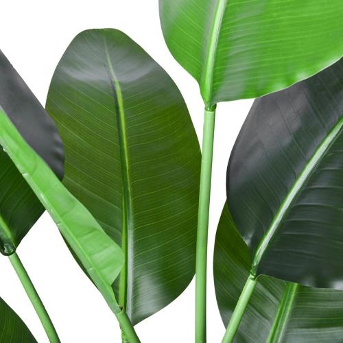 Artificial Bird of Paradise Plant, Fake Tree with Realistic Leaves and Durable pots, Adjustment-Free Branches Artificial Tree for Indoor Outdoor Home Decor (4FT 2Packs)