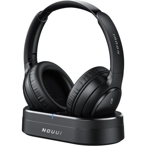 Wireless Headphones for TV Watching, TV Headphones Wireless for Seniors with Transmitter Charging Base, No Delay Bluetooth Headphones for TV for Hard of Hearing, Plug and Play, Gifts for Elderly