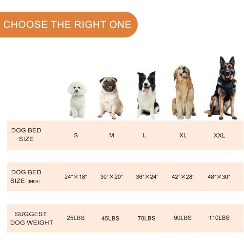 VANKEAN Reversible Cool and Warm Dog Bed Mat for Crates - Stylish Pad With Waterproof Inner Linings and Removable Machine Washable Cover, Firm Support for Small to XX-Large Dogs, Grey