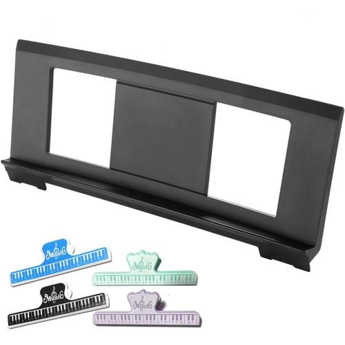 Original Large Music Stand. Compatible with Yamaha PSR/YPT/KB/P/DGX Series Keyboard Music Score Stand, Keyboard Sheet Music Stand with 4 Music Book Clip