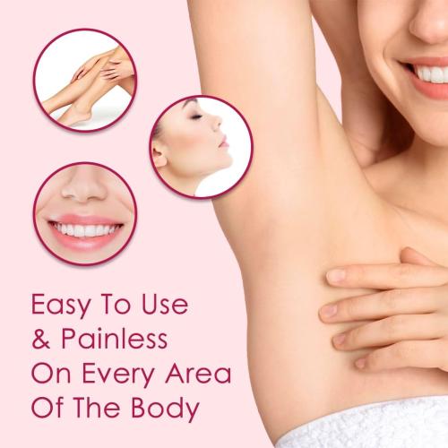 Pink and White Glabrouse Skin Epilator, Glabrous Skin Hair Remover for Face - Look Glamorous with Glabrousskin Hair Removal