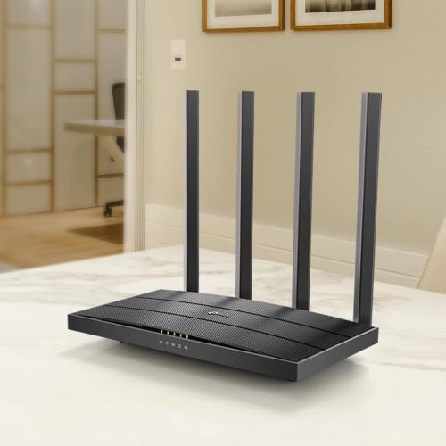 TP-Link AC1200 Gigabit WiFi Router (Archer A6) - Dual Band MU-MIMO Wireless Internet Router, 4 x Antennas, OneMesh and AP Mode, Long Range Coverage