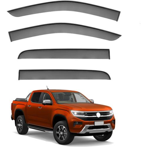 Window Visors Rain Guards for Window Vent Wind Deflectors Visors Shades Car Accessory Tape-on Outside