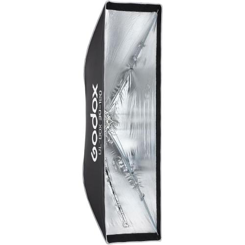 Godox UL-Box 30x120 Centimeters / 12x47 Inches Quick Release Umbrella Softbox, Extra-Long Rectangular Strip Light with Diffusers & Fast Setup, Compatible with Bowens Mount