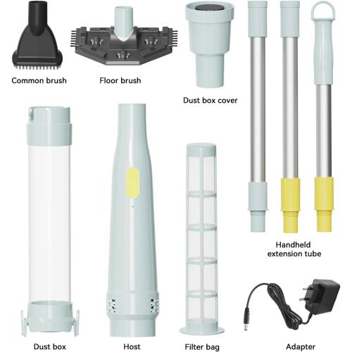 Lydsto S1 Lite Cordless Spa Hot Tub Vacuum Cleaner – 90-Min Runtime, Powerful 20W Brushless Motor, Includes 3 Aluminum Poles, Lightweight Handheld Pool Vacuum to Clean Small Debris Types, Silver