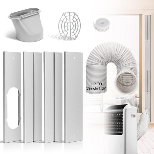 Portable AC Window Vent Kit with 5.9 Portable Air Conditioner Hose