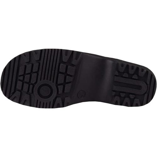 Size 46 Black Vollsjo Women's Genuine Leather Wooden Clogs Made in EU