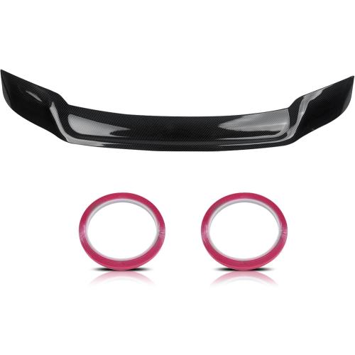 Rear Trunk Lip Spoiler R Style Highkick Wing Compatible with 11th Gen Honda Accord LX/EX/Hybrid Sport/Prime 2023 2024 2025 Sedan Accessories (Carbon Fiber)