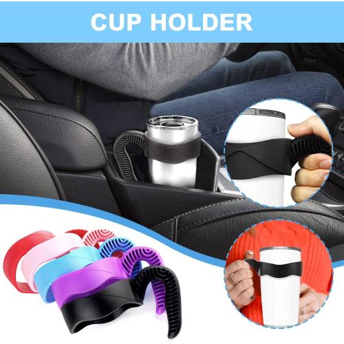 Color red Hyturtle 1Pcs Stylish and Functional Black Tumbler Handle Fits Only For 20 OZ YETI Tumbler - Secure Grip, Lightweight, Dishwasher Safe - Ideal for Travel and Outdoor Activities - BPA Free