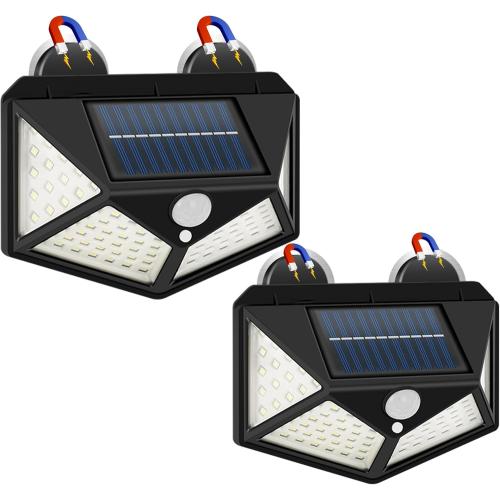 Magnetic RV Light Solar Light with Super Strong Magnet – Motion Sensor Lights for Trailers, Campers | Outdoor & Exterior Lighting, RV Porch & Awning Lights, Easy Installation, 2 Pack
