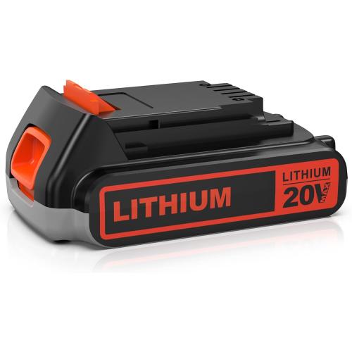 Black Replacement for Black and Decker 20V Lithium Battery,Compatible with Weed Eater 20V LBXR20 LB2X4020 LBXR2020-OPE LBXR20-OPE2 LBXR20B-2 LB2X3020-OPE LBXR20BT 20 Volt Max Power Tools