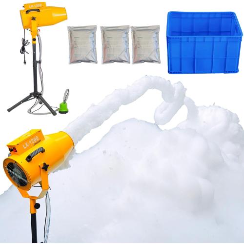 1200W Party Foam Machine, Pool Water Toys, Bubble Machine with 3pcs Foam Granules and Water Tank, Holiday & Birthday, Business Celebrations,