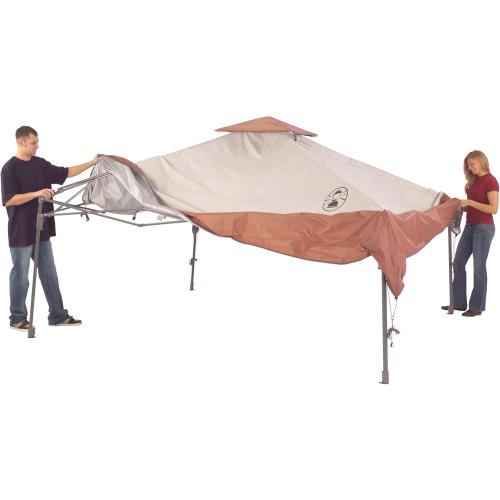 Coleman 13x13ft Instant Canopy Sun Shelter, Portable Shade Tent Sets Up in 3 Minutes, Vented Roof for Airflow & UPF 50  Sun Protection, Great for Beach, Park, Tailgating, Camping, Backyard & More