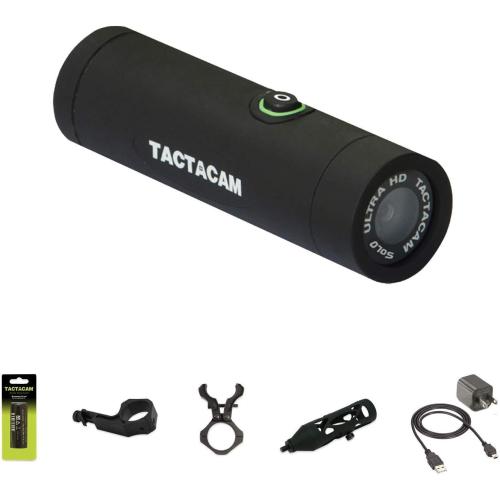 TACTACAM Solo WiFi Hunting Action Camera - Hunter Package - Includes Bow Stabilizer, Gun Mount and Under Scope Rail Mount