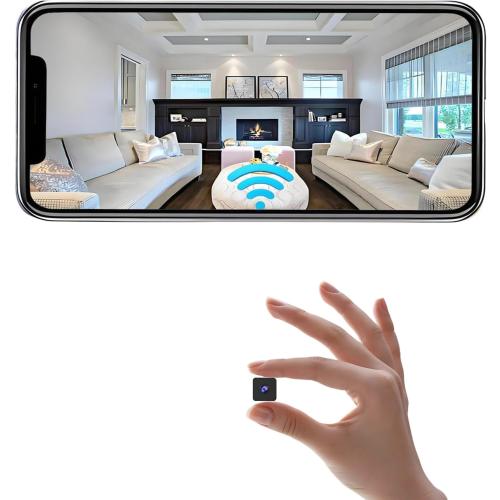 Mini Wireless Camera Home Security cámaras Indoor/Outdoor Cam 1080P HD Small Smart WiFi House Cameras Micro House Nanny Cams Battery-Powered with Motion Detection and Clear Night Vision Baby Monitor