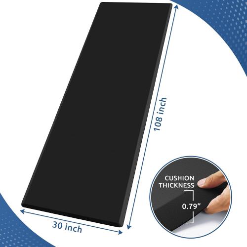 0.8 Thick Kitchen Mat Cushioned Anti Fatigue Rug Comfort Floor Mats | Water-Resistant, Non-Slip, Easy to Clean Comfort Floor Mat for Kitchen, Sink & Office, Multiple Colors & Sizes, 108 x 30