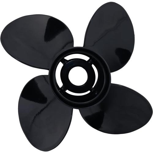CAPTAIN 4 Blades Boat Propeller 13x17, 15 Spline Tooth Outboard Motor Prop, RH, Charging Cable for Mercury Engines 40 50 60 70 75 80 90 100 115 125 140 150 HP Aluminum Parts