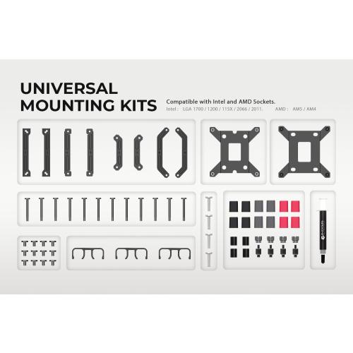 ID-COOLING SL360 CPU Liquid Cooler with Display, Customizable 2.1 LCD Display for Images or Performance Metrics, 360mm AIO Cooler, Three AF127 ARGB Fans, Fits Intel/AMD