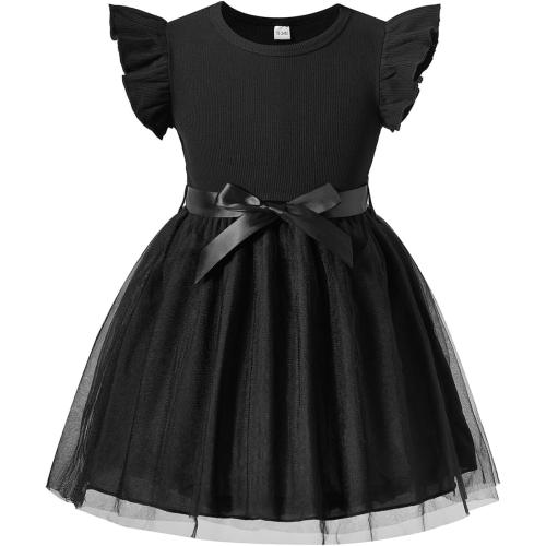 Size 3Y Toddler Girls Tulle Dress Baby Girl Summer Dress Ruffle Sleeveless Birthday Party Princess Causal Tutu Sundress