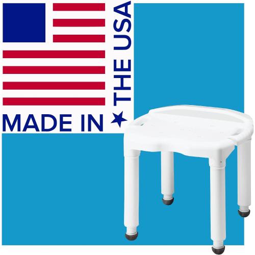 Carex Universal Bath Seat and Shower Chair, Heavy Duty Shower Bench for Bathtub, Safety Bath Seat Stool for Seniors and Disabled, Supports up to 400 lbs, Adjustable Height Shower Bench for Inside Tub
