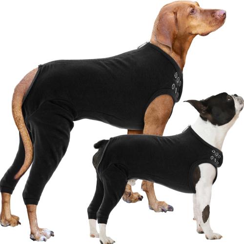 Nanaki Dog Wound Care Shirt, Leg Sleeves to Stop Licking Rear Leg and Abdomen, Surgery Suit for Female Spay, Onesie for Surgery Female, Surgical Recovery Suit Wound Heal Clothes