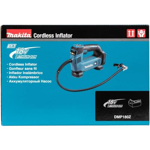 Makita DMP180Z 18V Li-ion LXT Inflator - Batteries and Charger Not Included, Blue/Silver, M