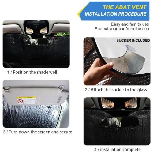 Cute Highland Cow Windshield Sun Shade Flodable for SUV Trucks Car Watercolor Universal Accordion Folding Auto Front Window Sunshade Visor Shield Cover Protector 55x27.6 in
