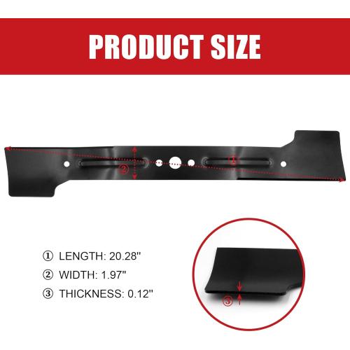 Lawn Mower High Lift Blade for EGO AB2101 3706059001 21 Inch 56V Models LM2101, LM2100, LM2102SP, LM2100SP, LM2142SP