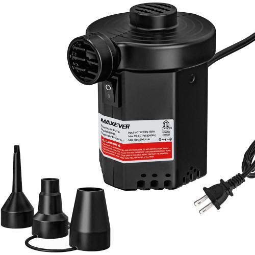 Electric Air Pump for Pool Inflatables: 2 in 1 Inflator Deflator