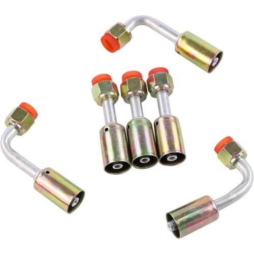 25PCS Air Conditioning Hose and Fitting Kit Includes 6.5ft #6#8#10 AC Hoses and #6#8#10 AC Fittings