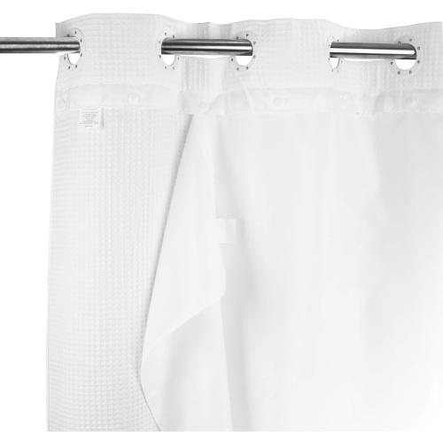 River Dream Extra Long Snap in Shower Curtain Liner Replacement, with Magnets (70 x 81, Fabric)