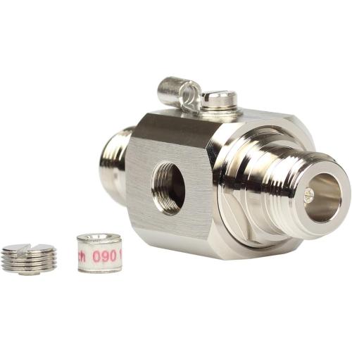 Lightning arrestor N Female to Female 50 Ohm Lightning Surge Protector with 90 V Gas Tube DC-3GHz