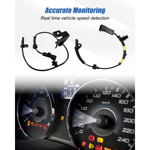 4Pcs ABS Wheel Speed Sensor Fit for Ford Fusion 2013 2014 2015 2016 2017 2018 2019 Lincoln MKZ 2013 2014 2015 Left Driver and Right Passenger Side Replace DG9Z2C205A JG9Z2C205A JG9Z2C190A AB1221