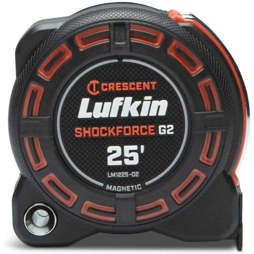 Crescent Lufkin Shockforce G2 25-ft Magnetic Tape Measure- LM1225-02
