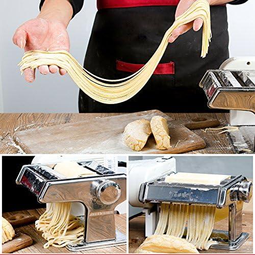 Shule Electric Pasta Maker with Motorized Roller, Stainless Steel