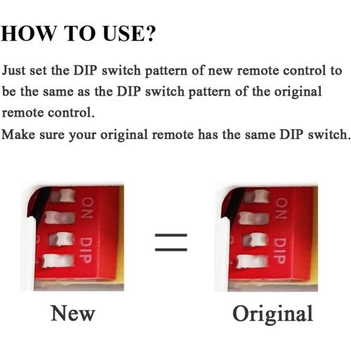 UC7078T Ceiling Fan Remote Control Replacement of Hampton Bay UC7078T Fan-HD CHQ7078T UC7078TR UC7078TUDL RR7078TR L3H2003FANHD, with Reverse, (2.16 * 1.18 * 5.6, White)